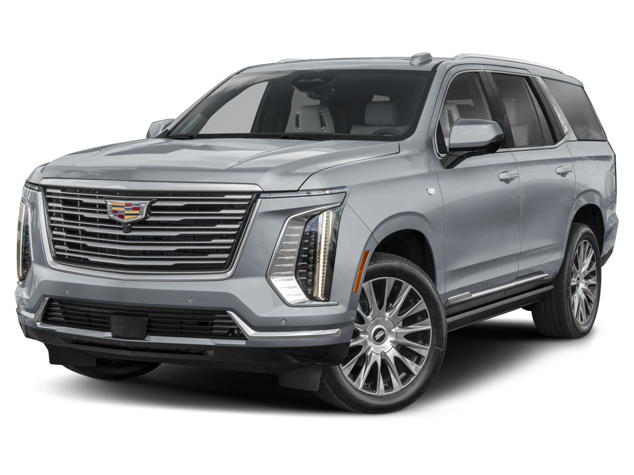 2026 Cadillac Escalade Platinum Luxury in Black Raven — front three-quarter view