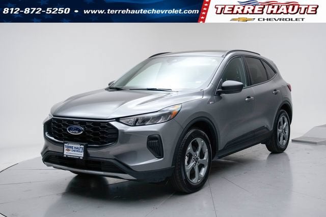 2025 Ford Escape ST-Line in Gray — front three-quarter view