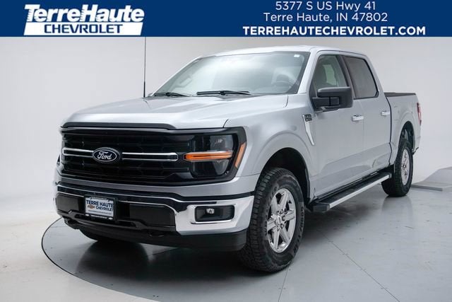 2025 Ford F-150 XLT in Silver — front three-quarter view