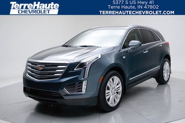 2019 Cadillac XT5 Premium Luxury FWD in Shadow Metallic — front three-quarter view