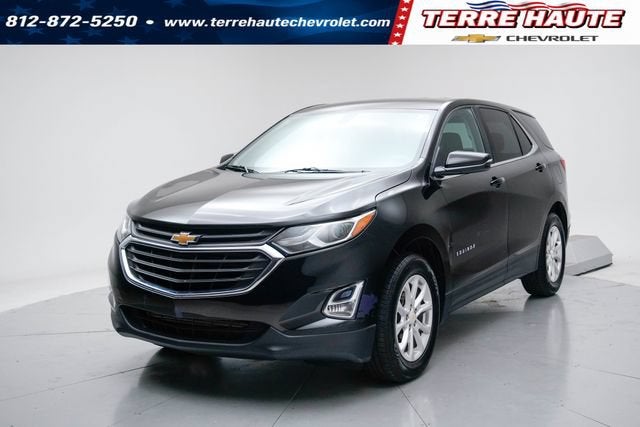 2018 Chevrolet Equinox LT in Mosaic Black Metallic — front three-quarter view