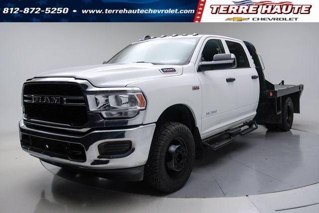 2020 RAM 3500 Chassis Cab Tradesman in White — front three-quarter view