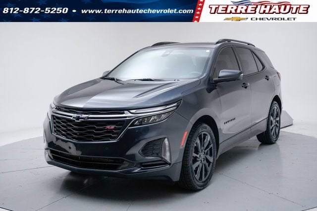 2022 Chevrolet Equinox RS in Iron Gray Metallic — front three-quarter view