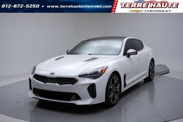 2020 Kia Stinger GT1 in White — front three-quarter view