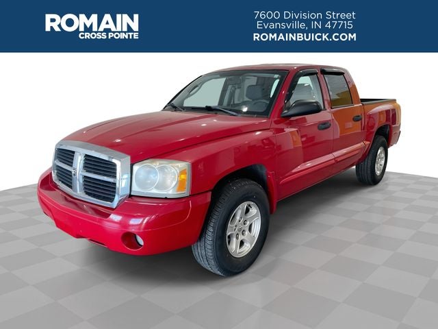 2005 Dodge Dakota SLT in Red — front three-quarter view