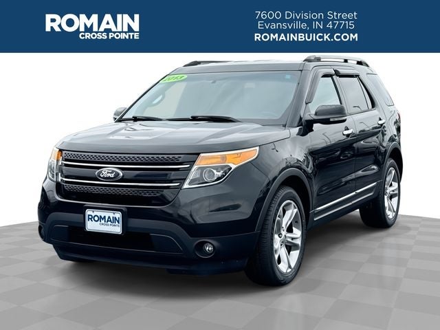 2013 Ford Explorer Limited in Black — front three-quarter view