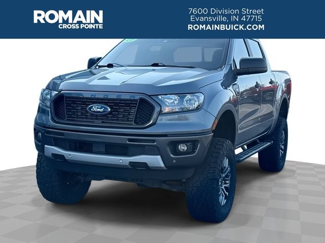 2021 Ford Ranger XLT in Gray — front three-quarter view