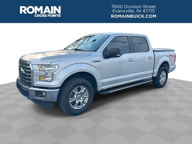 2016 Ford F-150 XLT in Silver — front three-quarter view
