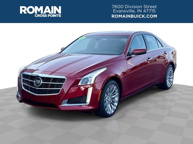 2014 Cadillac CTS 3.6L Premium in Red Obsession Tintcoat — front three-quarter view