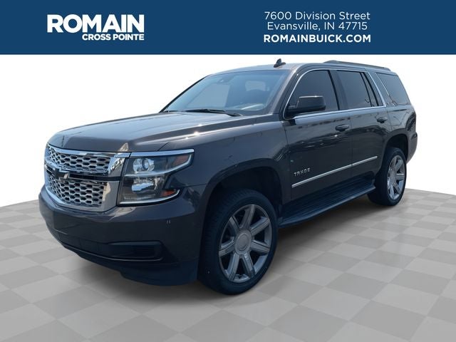 2016 Chevrolet Tahoe LT in Tungsten Metallic — front three-quarter view