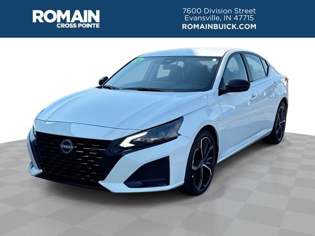 2026 Nissan Altima 2.5 SR in Glacier White — front three-quarter view