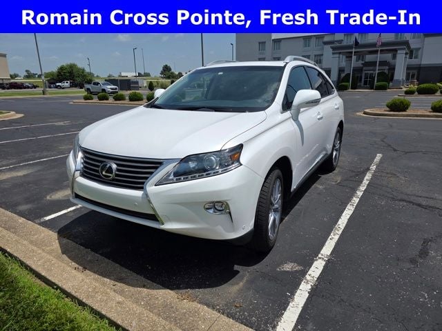 2015 Lexus RX 350 in White — front three-quarter view