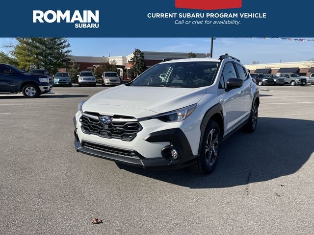 2026 Subaru Crosstrek Premium in Crystal White Pearl — front three-quarter view