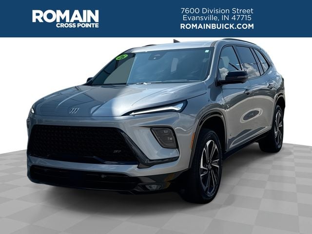 2026 Buick Enclave Sport Touring in Moonstone Gray Metallic — front three-quarter view