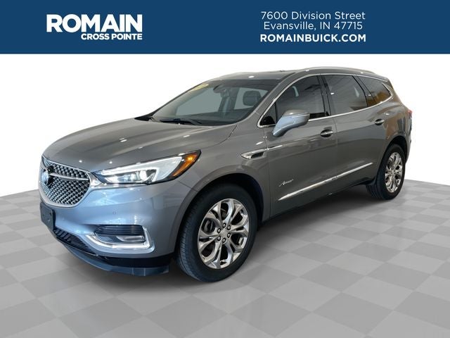 2019 Buick Enclave Avenir in Satin Steel Metallic — front three-quarter view