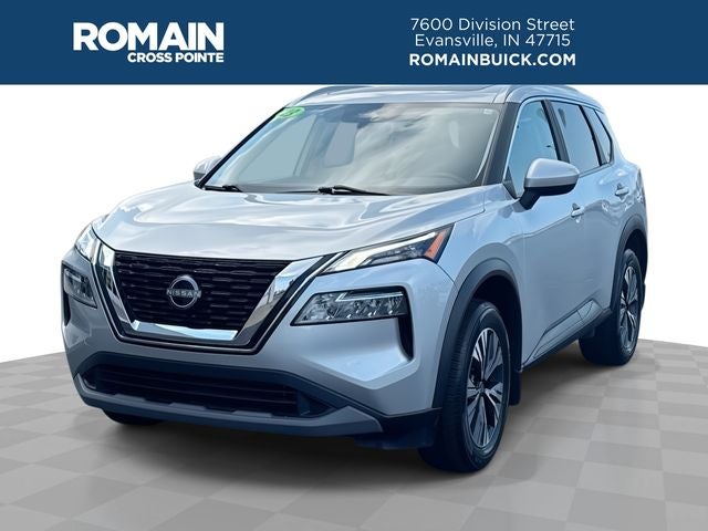 2023 Nissan Rogue SV in Brilliant Silver Metallic — front three-quarter view