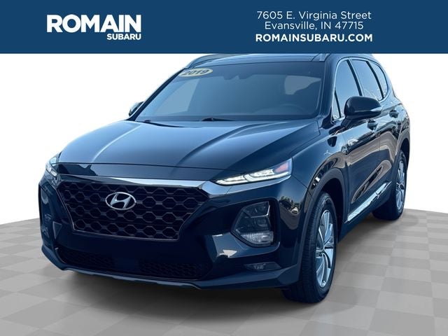 2019 Hyundai Santa Fe Limited in Twilight Black — front three-quarter view