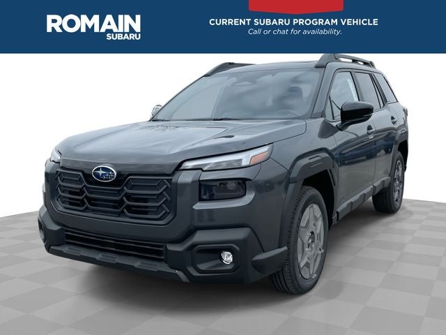 2026 Subaru Outback Premium in Magnetite Gray Metallic — front three-quarter view