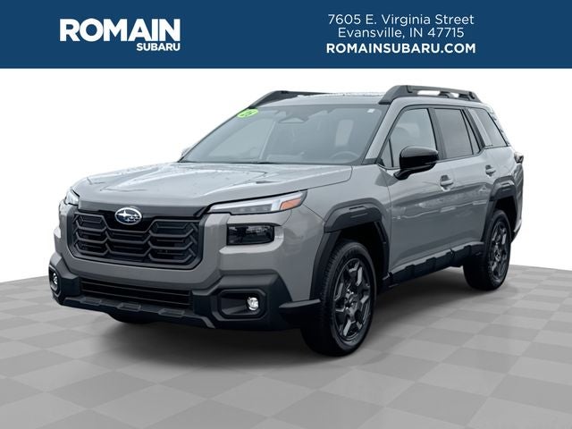 2026 Subaru Outback Premium in River Rock Pearl — front three-quarter view