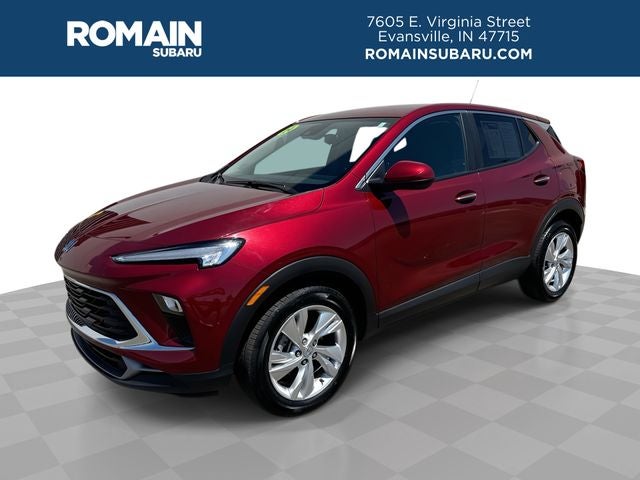 2024 Buick Encore GX Preferred in Cinnabar Metallic — front three-quarter view