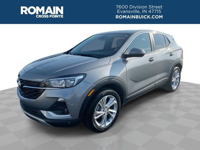 2023 Buick Encore GX Preferred in Moonstone Gray Metallic — front three-quarter view