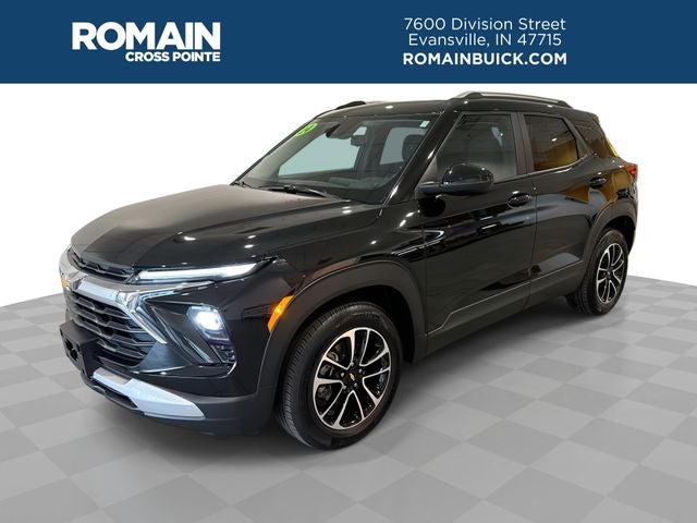 2024 Chevrolet TrailBlazer LT in Mosaic Black Metallic — front three-quarter view