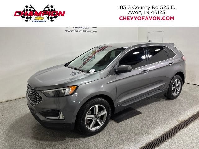 2024 Ford Edge SEL in Gray — front three-quarter view