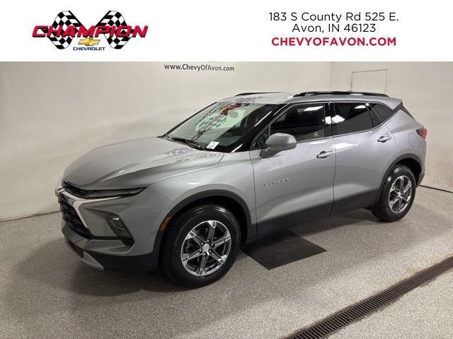 2024 Chevrolet Blazer 2LT in Sterling Gray Metallic — front three-quarter view