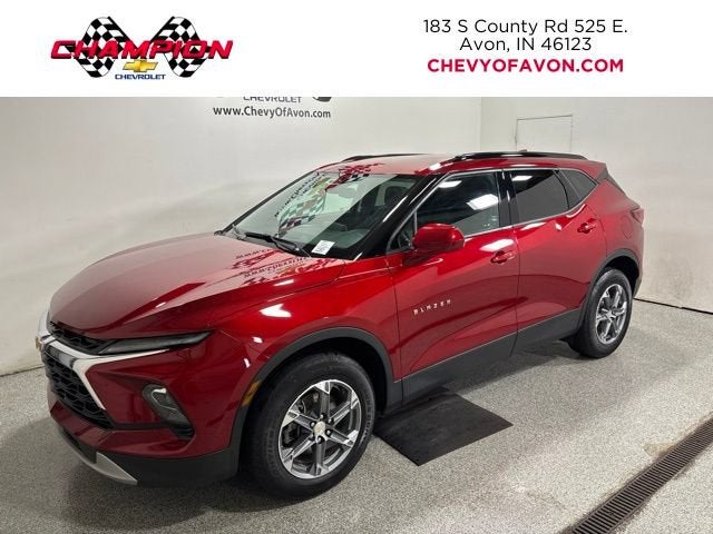2024 Chevrolet Blazer 2LT in Radiant Red Tintcoat — front three-quarter view