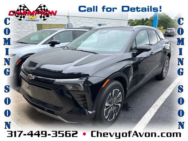 2024 Chevrolet Blazer EV LT in Black — front three-quarter view